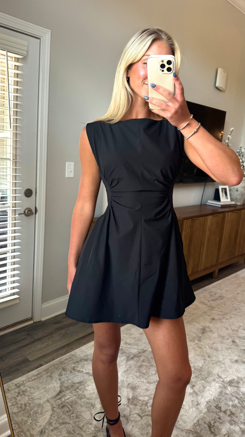 Black Panel Mini Dress