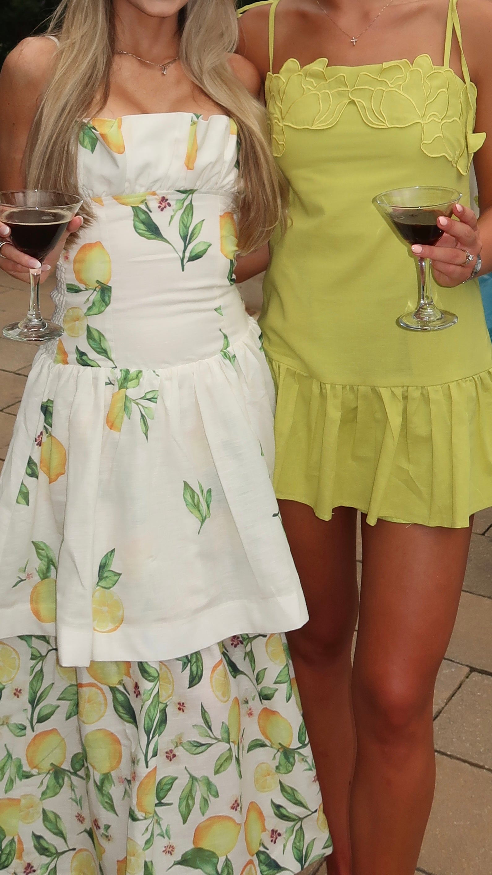 Aubree's Pick** Chartreuse Embroidered Bow Mini Dress