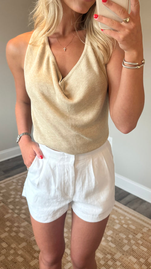 Mila Cowl Neck Knit Top