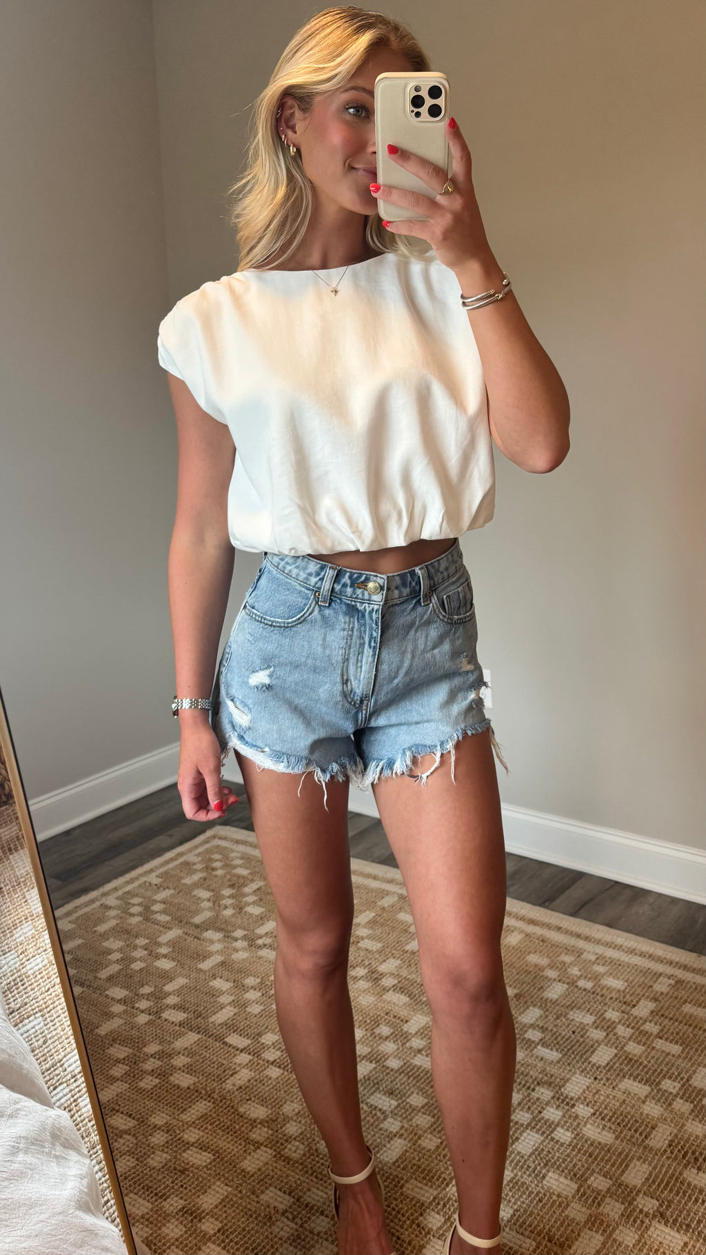 Samara Cap Sleeve Bubble Top