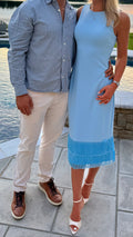 Aubree's Pick** Amenia Sleeveless Fringe Midi Dress
