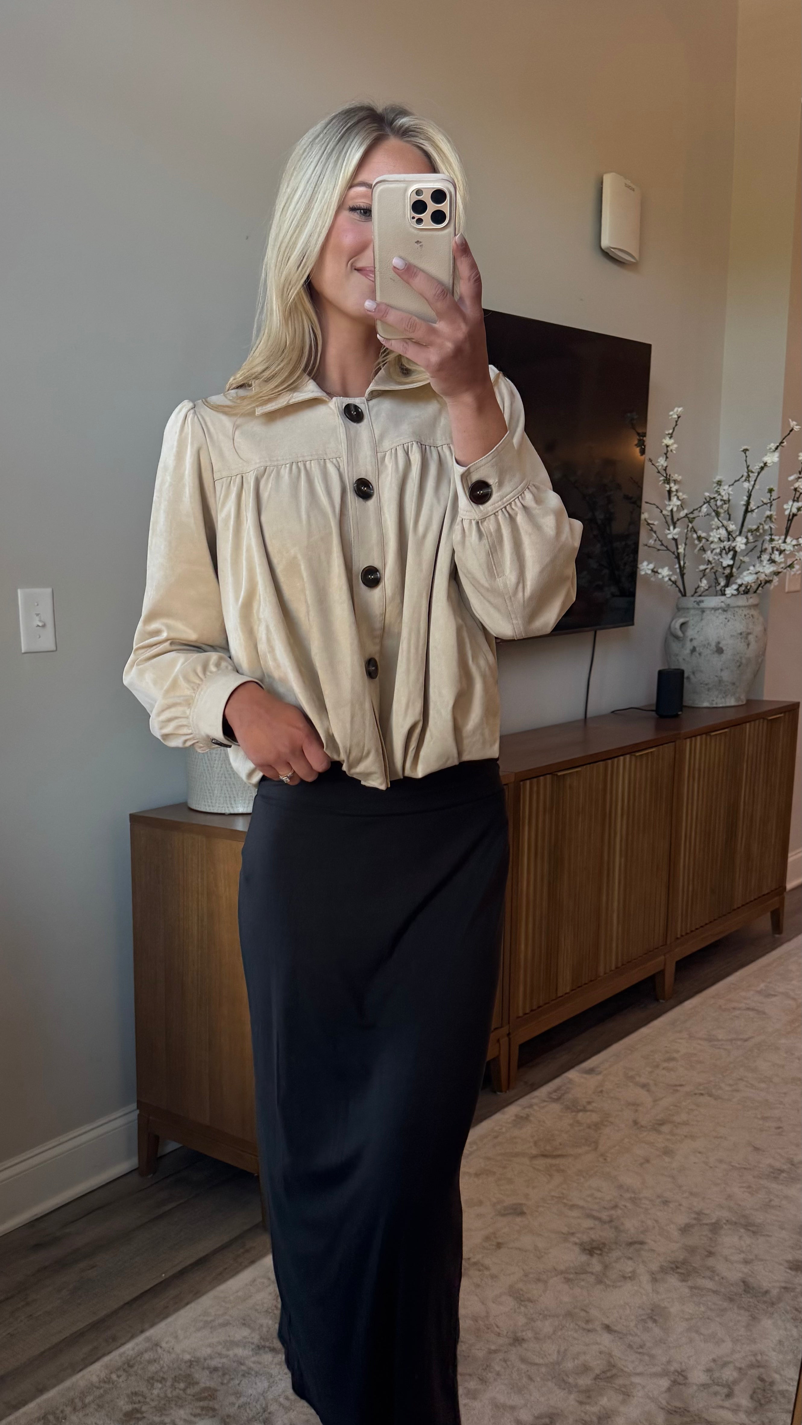 Jersey Knit Maxi Skirt Set