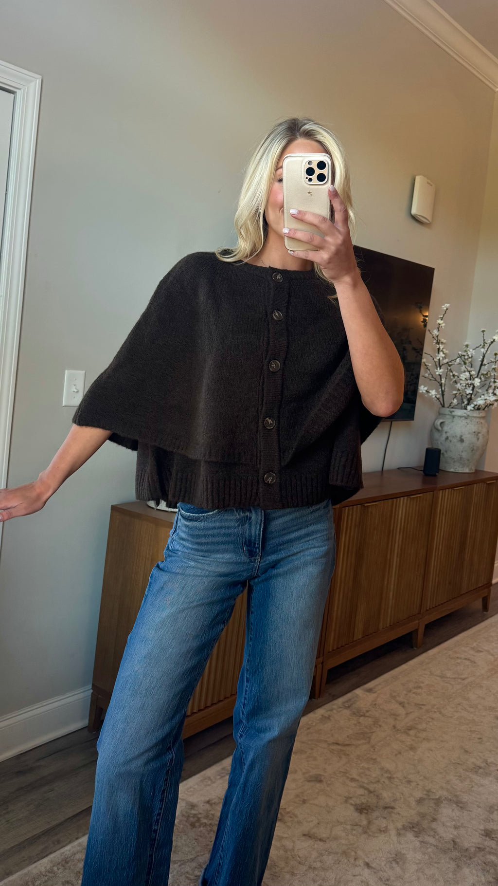 Tiered Knit Capelet