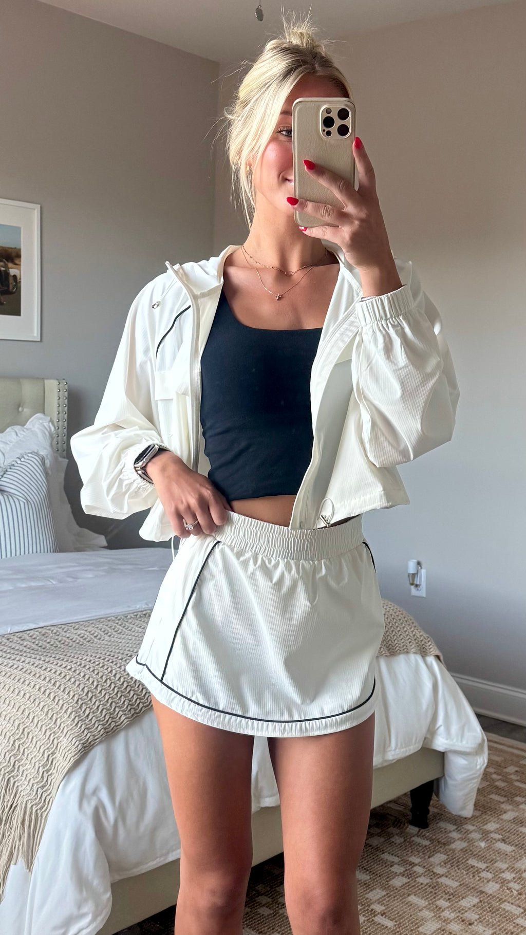 Windbreaker Jacket & Skort Set
