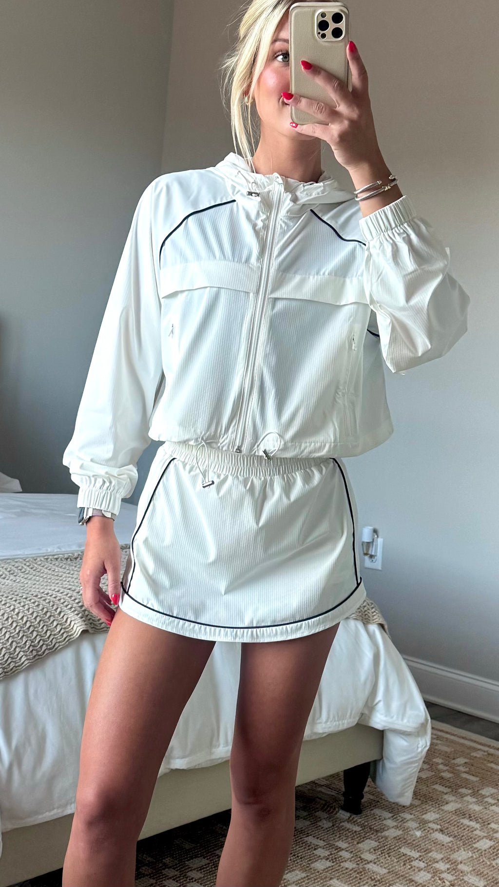 Windbreaker Jacket & Skort Set