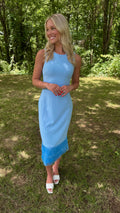 Amenia Sleeveless Fringe Midi Dress