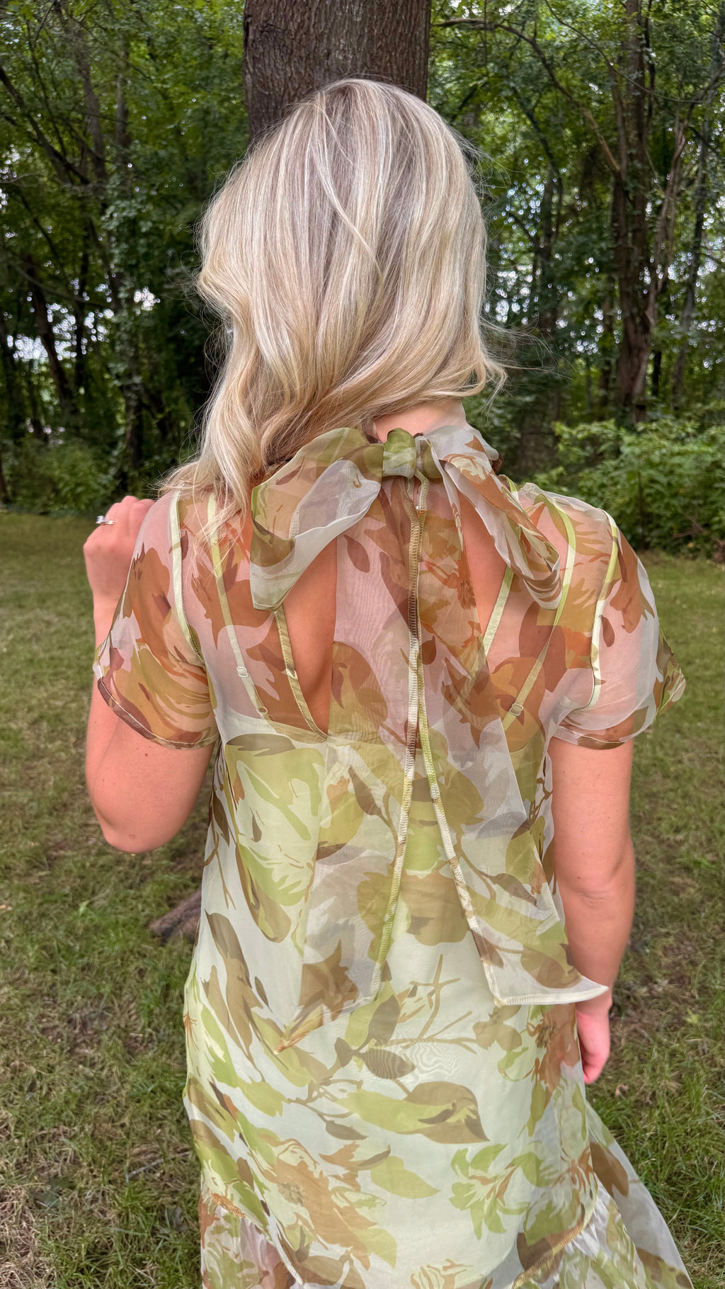 * PREORDER* Ellery Floral Dime Organza Maxi Dress